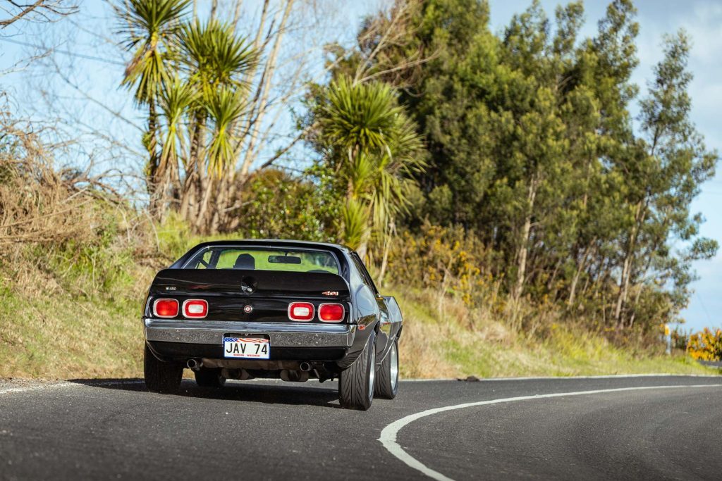 Rear cornering view of the Javelin