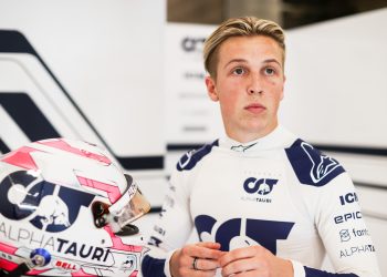 SPA, BELGIUM - AUGUST 25: Liam Lawson of New Zealand and Scuderia AlphaTauri during previews ahead of the F1 Grand Prix of Belgium at Circuit de Spa-Francorchamps on August 25, 2022 in Spa, Belgium. (Photo by Peter Fox/Getty Images)