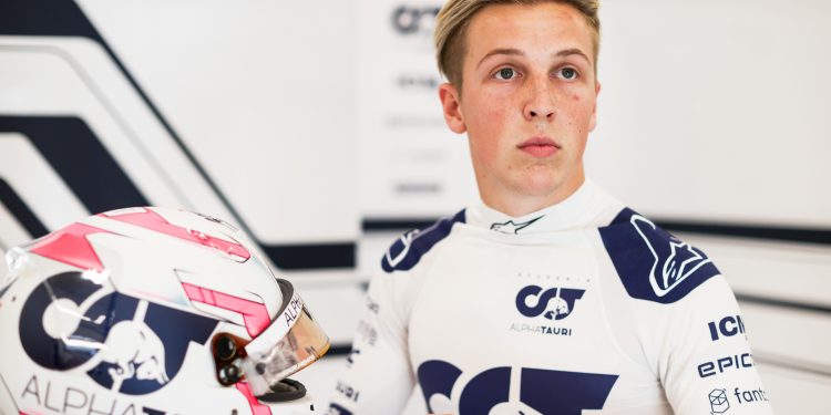 SPA, BELGIUM - AUGUST 25: Liam Lawson of New Zealand and Scuderia AlphaTauri during previews ahead of the F1 Grand Prix of Belgium at Circuit de Spa-Francorchamps on August 25, 2022 in Spa, Belgium. (Photo by Peter Fox/Getty Images)