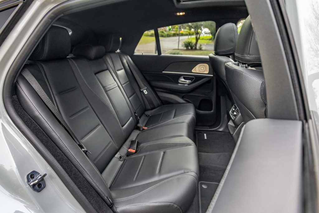 Rear seat space inside the 2024 Mercedes-Benz GLE 450 Coupe