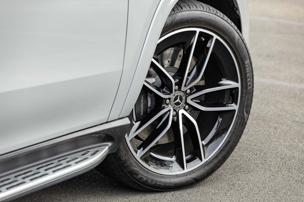 Wheel detail on the 2024 GLE 450 Coupe