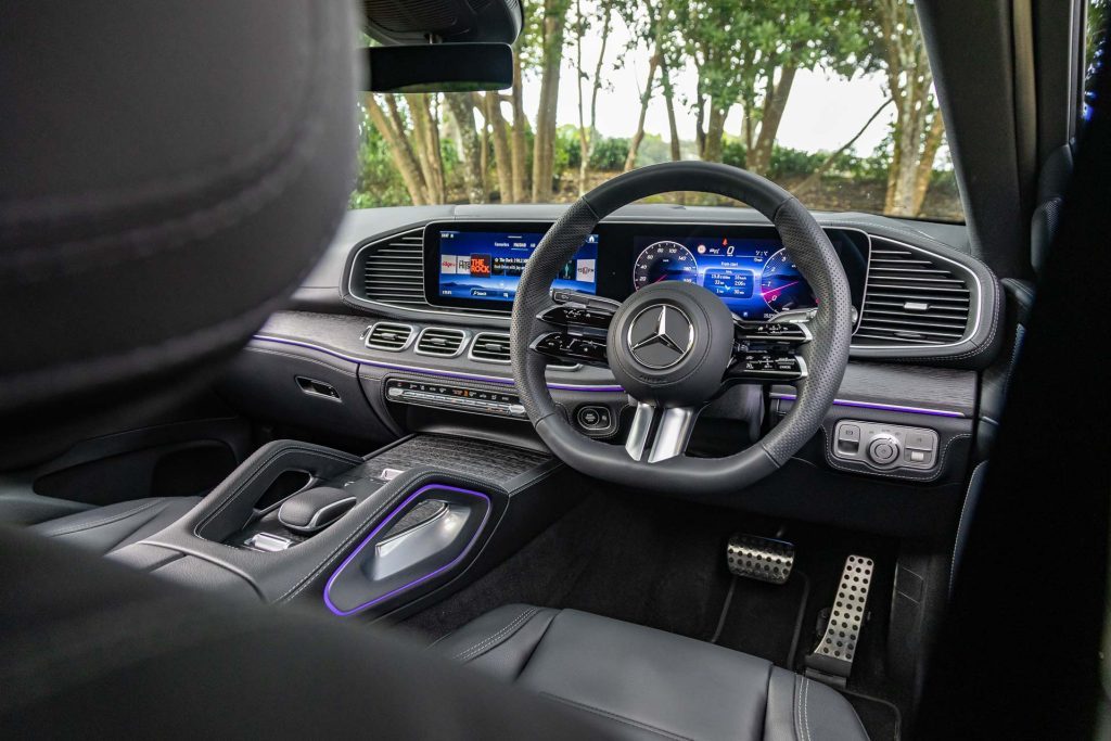 Front interior inside the 2024 Mercedes-Benz GLE 450 Coupe