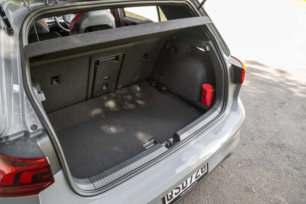 Boot space of the Golf GTI