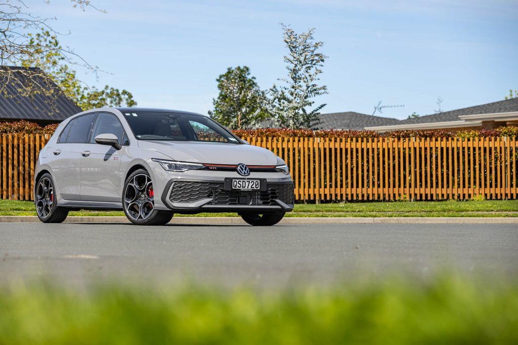 Front quarter shot of the 2024 GTI