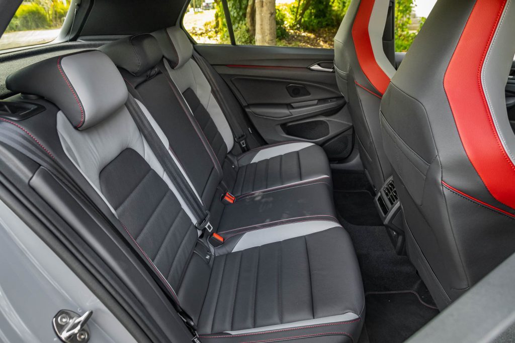 Rear seats in the GOlf GTI