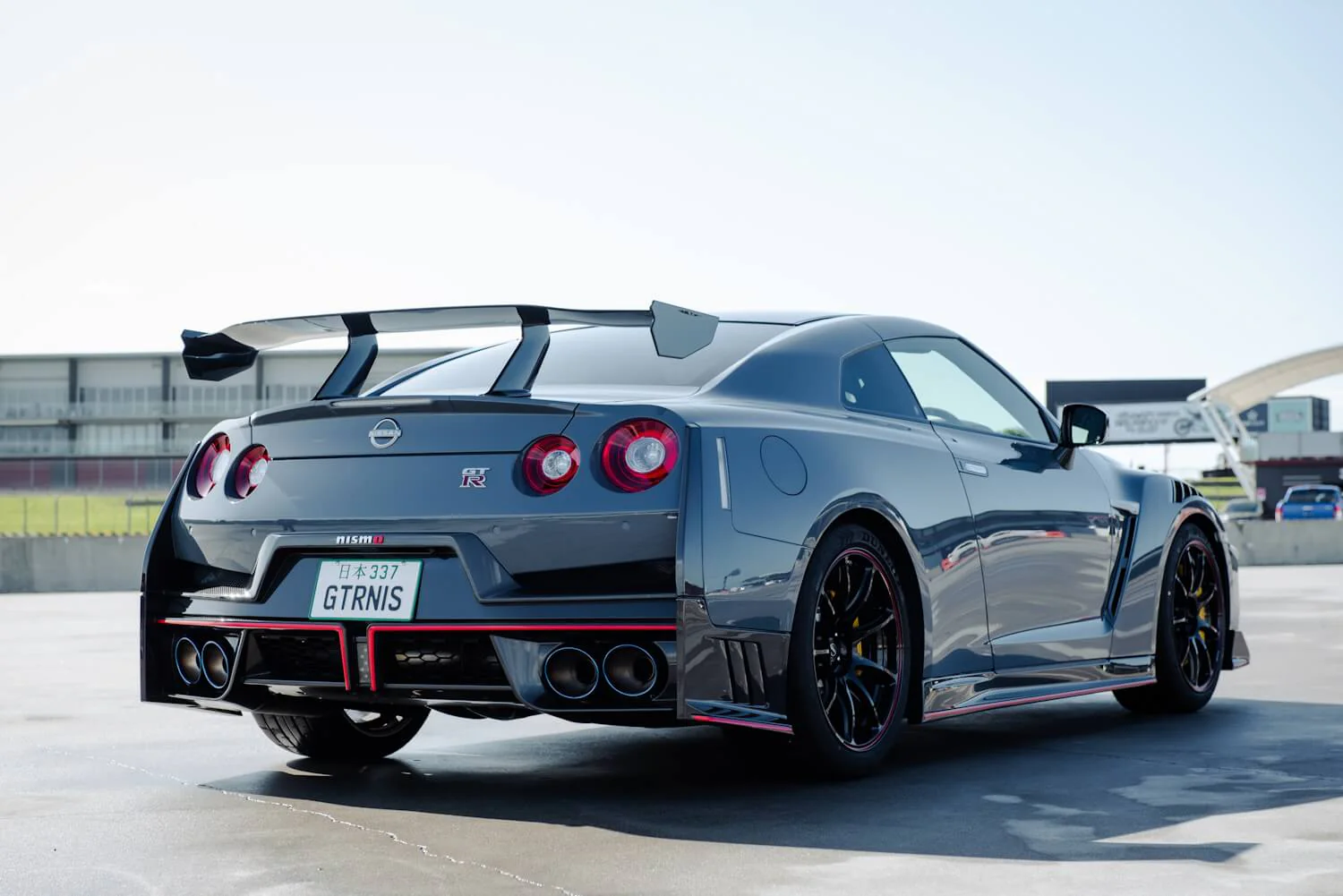 Pure aggression even at the rear of the GT-R Nismo.