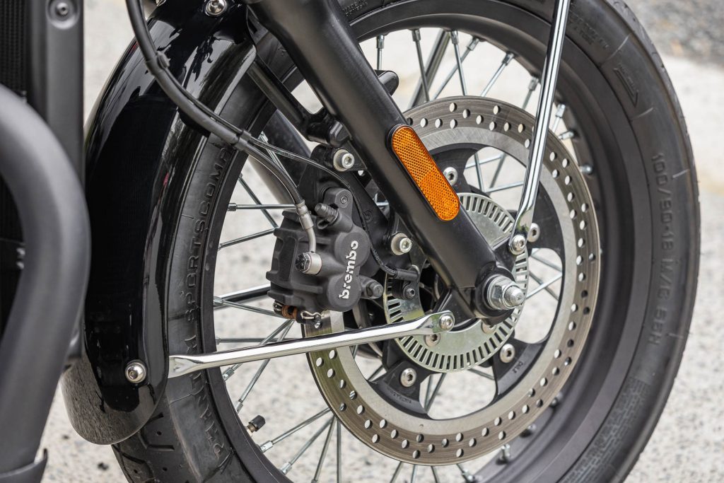 Brembo brakes on the 2024 BSA Gold Star 650