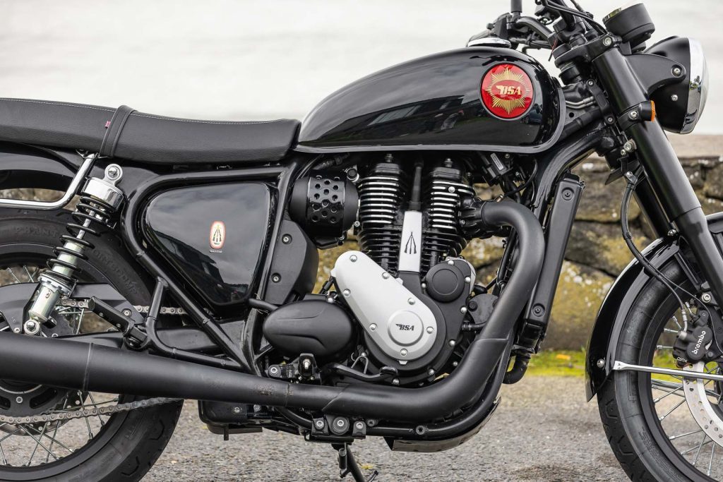 Engine details on the 2024 BSA Gold Star 650