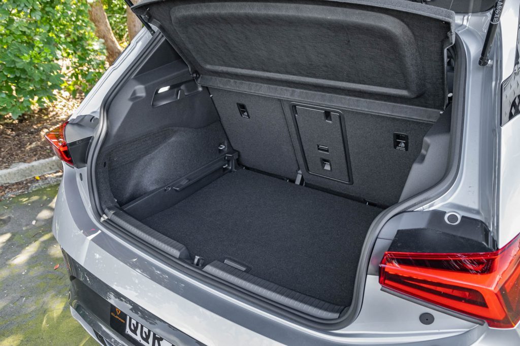 Boot space inside the Cupra Born