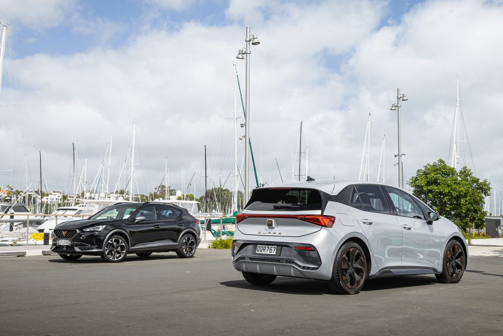 Comparison view of the Born EV and the Formentor PHEV