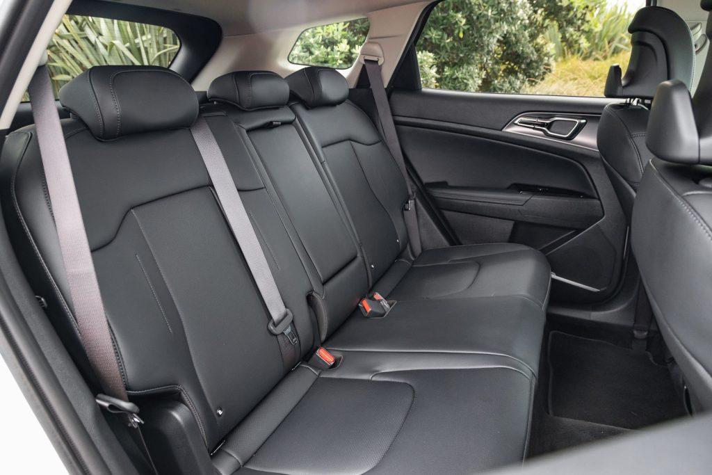 Rear seat space inside the Ford Escape