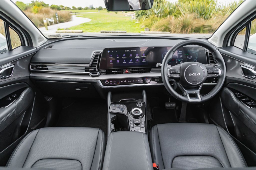 Wide Kia Sportage view of interior space