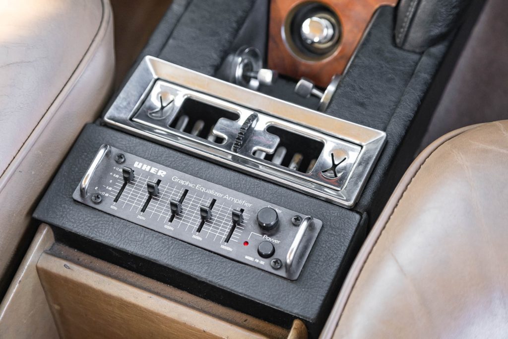 1970 Uher Stereo equalizer inside a Rolls Royce Silver Shadow