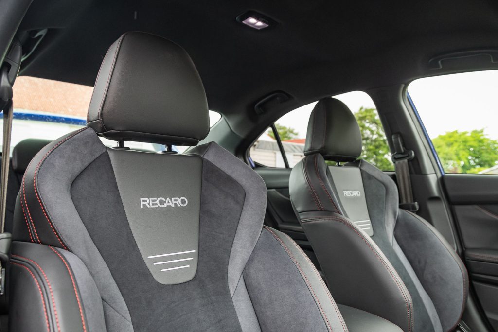 Recaros in the WRX Todoroki edition