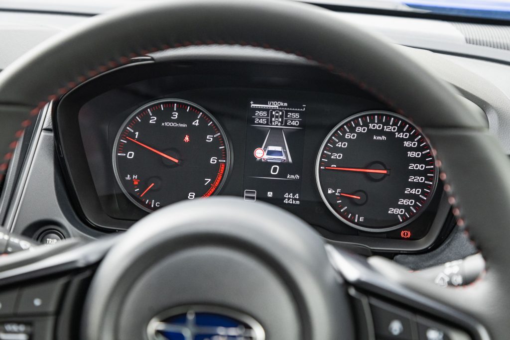 2024 Subaru WRX Todoroki tachometer view