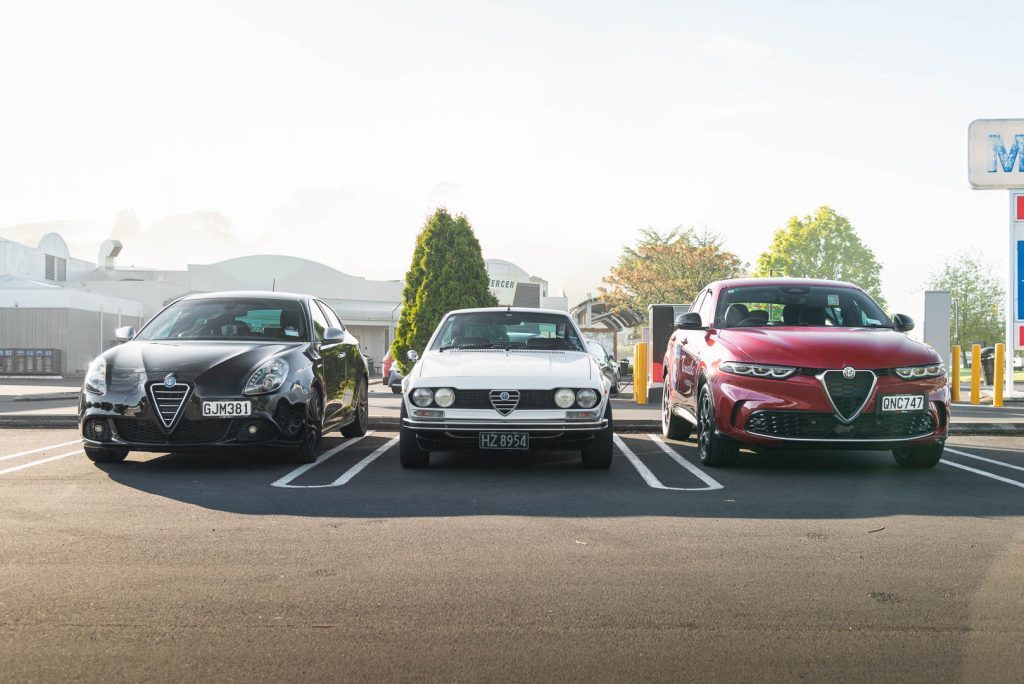 New Alfa Tonale, next to Alfasud and Giulietta