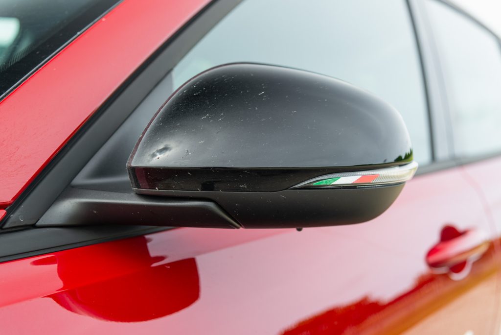 Wing mirror detail on the Alfa Romeo Tonale