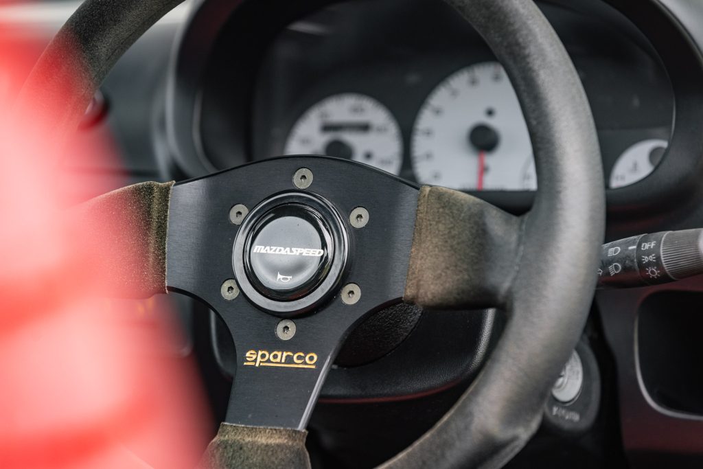 Mazdaspeed Sparco wheel on the Autozam AZ-1