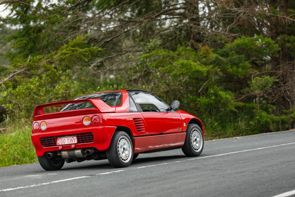 Mazda Autozam AZ-1 rear cornering view