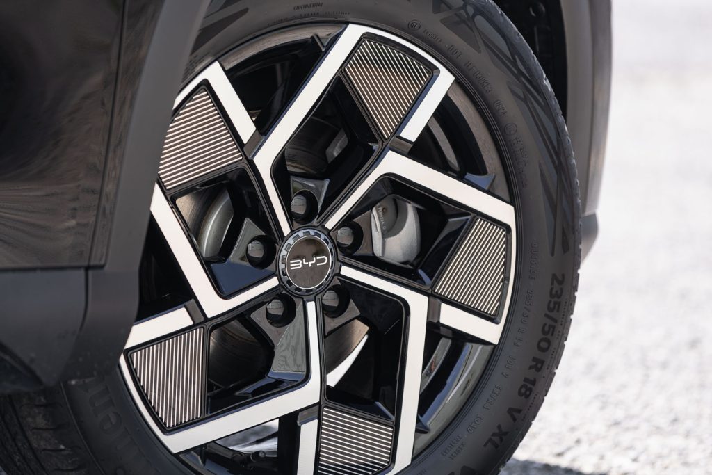 BYD wheel close up detail