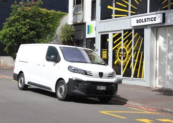 2023 Peugeot e-Partner Long parked up on the street in Auckland NZ