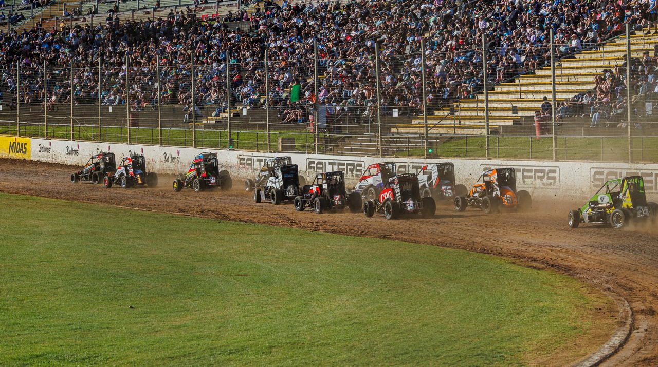 Midgets or some such racing at Western Springs.