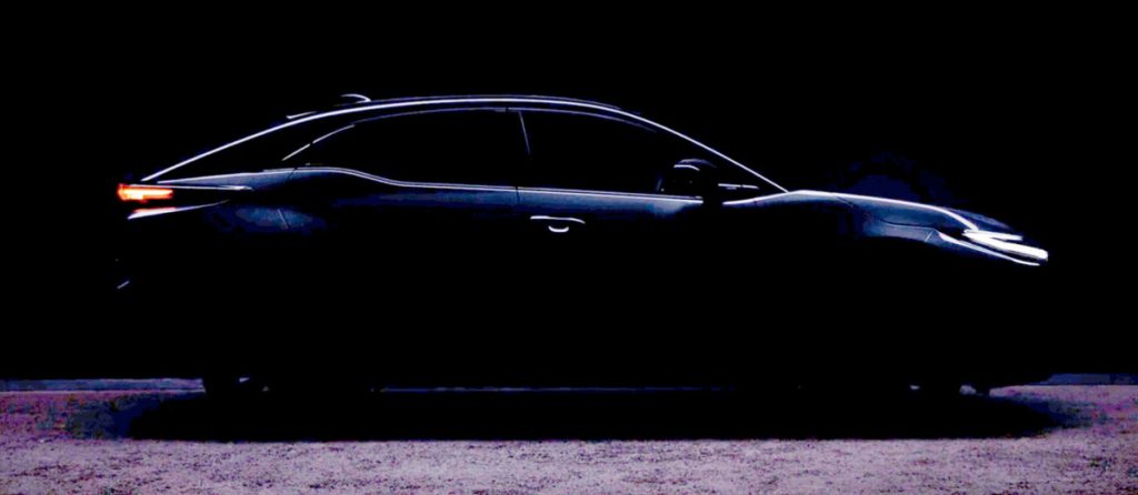 Murky shot, admittedly, but similar to a recent EV concept and with conventional door handles.