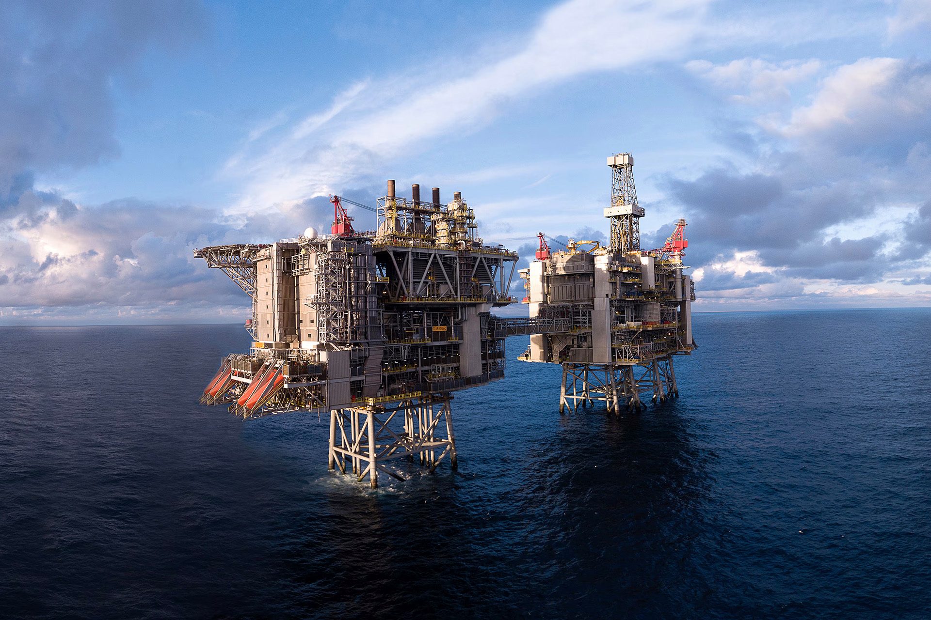 North Sea oil rig run by BP.